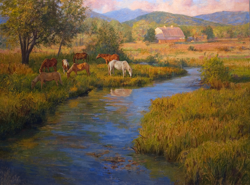 "The Bounty of Summer" by Dan D'amico  36" x 48" oil on linen painting