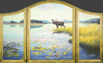 "Serenity" by Dan D'Amico, a wildlife landscape painting
