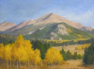 "Colorado Gold" by Dan D'Amico, a plein air landscape painting.