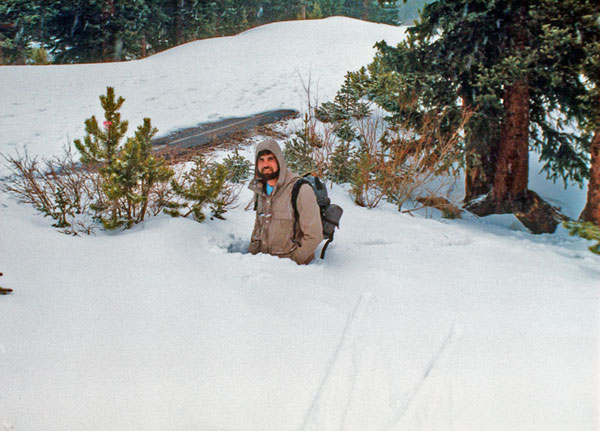 Artist Dan DAmico with his wife Susan in the Tetons.