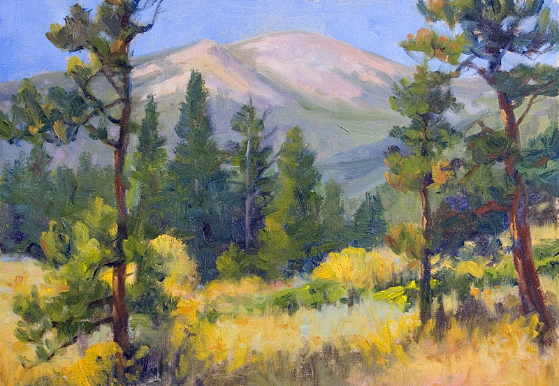 "Meadow Mountain" by Dan D'Amico, a plein air landscape painting